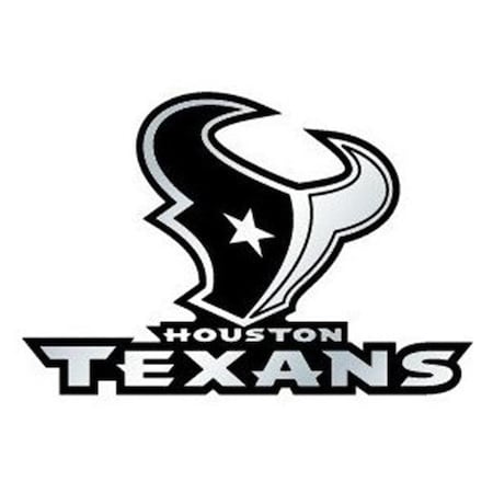 Houston Texans Auto Emblem - Silver